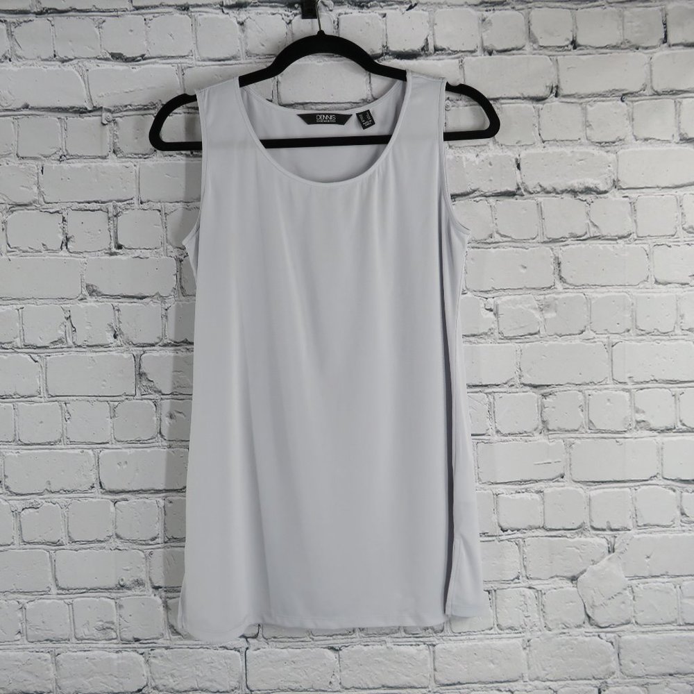 Women's Printed Chiffon Button Down Duster and Tank - Picture 4 of 5